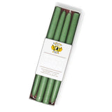 12" Dripless Taper Candles - Colonial Green Set of 4
