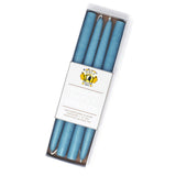 12" Dripless Taper Candles - Dusty Blue Set of 4