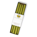 12" Dripless Taper Candles - Granny Smith Green Set of 4