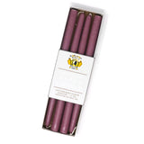 12" Dripless Taper Candles - Mauve Set of 4