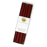 12" Dripless Taper Candles - Paprika Set of 4