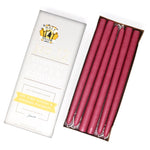 12" Dripless Taper Candles - Colonial Pink Unscented - Mole Hollow Candles