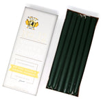12" Dripless Taper Candles - Hunter Green Unscented - Mole Hollow Candles