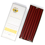 12" Dripless Taper Candles - Paprika Unscented - Mole Hollow Candles