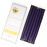 12" Dripless Taper Candles - Plum P Unscented - Mole Hollow Candles
