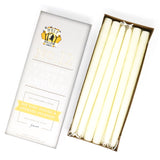 12" Dripless Taper Candles - Shell White Unscented - Mole Hollow Candles
