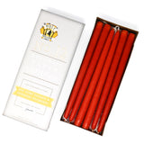 12" Dripless Taper Candles - Sunspot Orange Unscented - Mole Hollow Candles