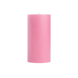 3x6" Dusty Rose Unscented Pillar Candle