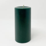 3x6" Emerald Green Pillar Candle