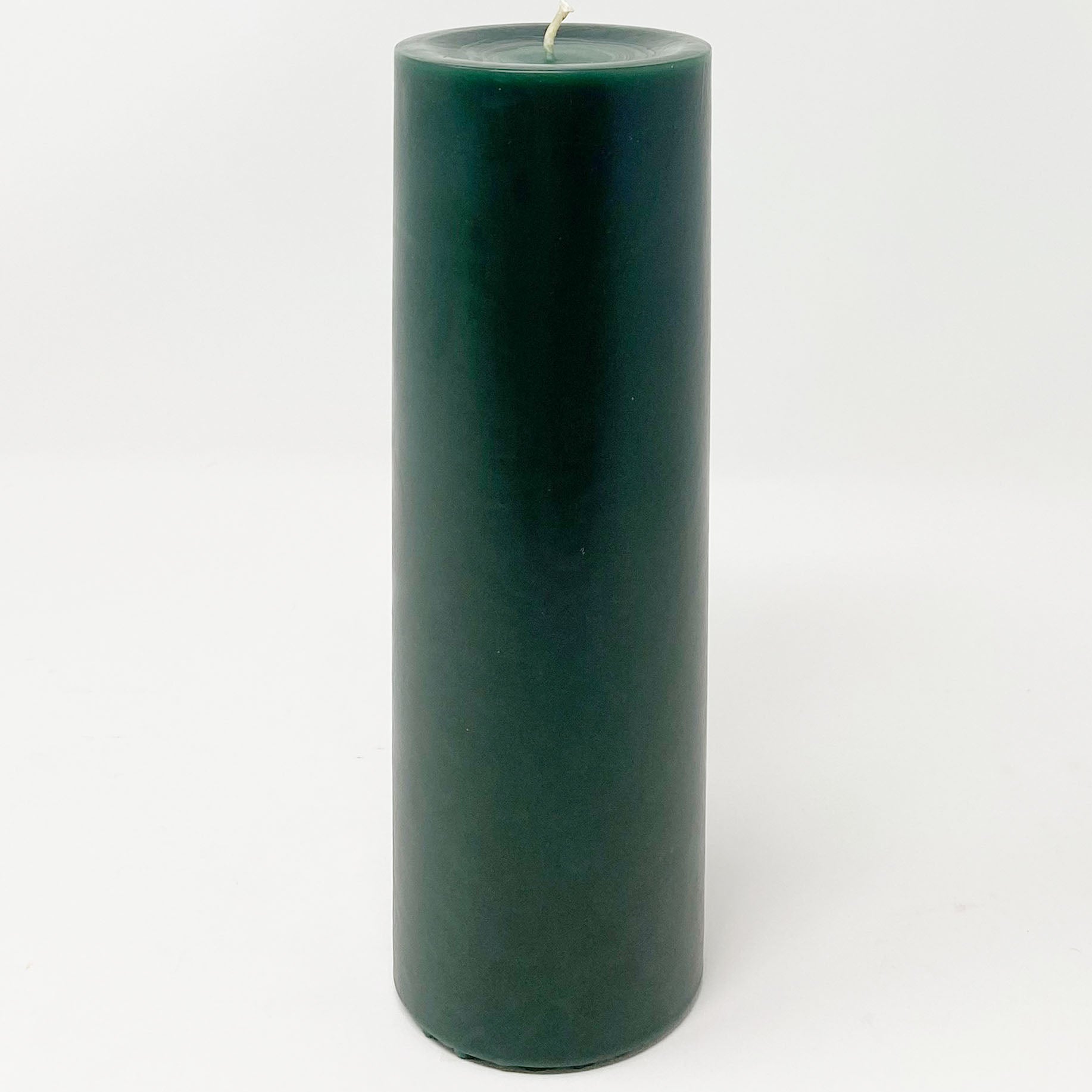 3x9" Emerald Green Pillar Candle