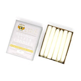6" Dripless Taper Candles - Unscented Shell White - Mole Hollow Candles