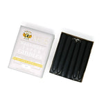 6" Dripless Taper Candles - Unscented Solid Black - Mole Hollow Candles
