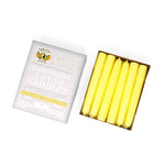 6" Dripless Taper Candles - Unscented Sun Yellow - Mole Hollow Candles