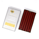 8 Inch Dripless Taper Candles - Unscented Paprika - Mole Hollow Candles