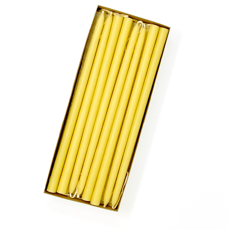 10 Beeswax Tiny Taper Candles Beeswax Candles Mole Hollow Candles