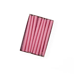 6" Dusty Rose Tiny Taper Candles - Mole Hollow Candles