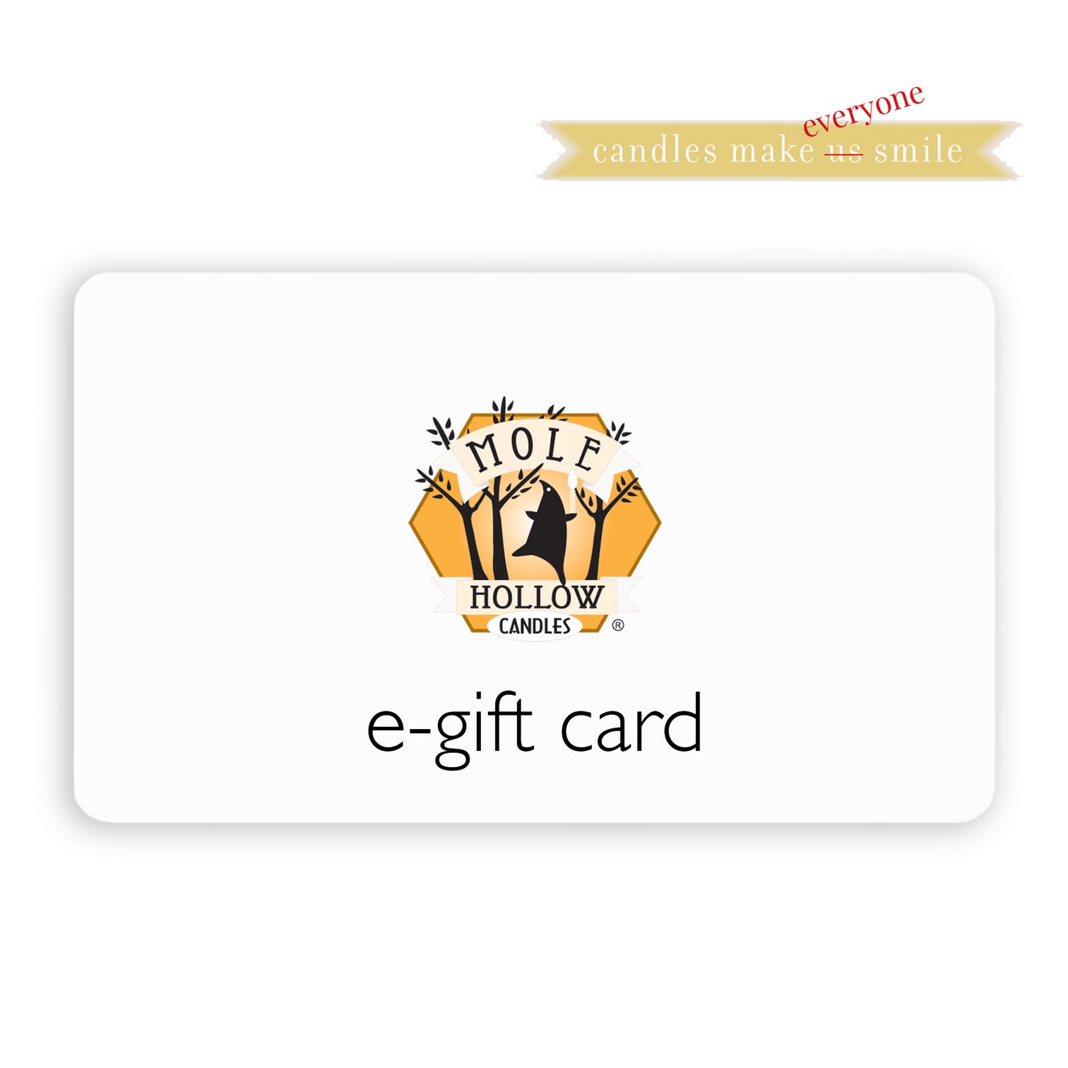 Gift Card - Handmade Candles - Mole Hollow Candles