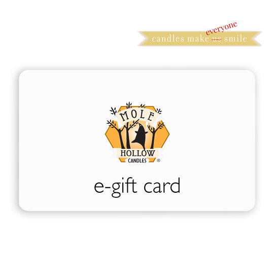 Gift Card Handmade Candles Mole Hollow Candles