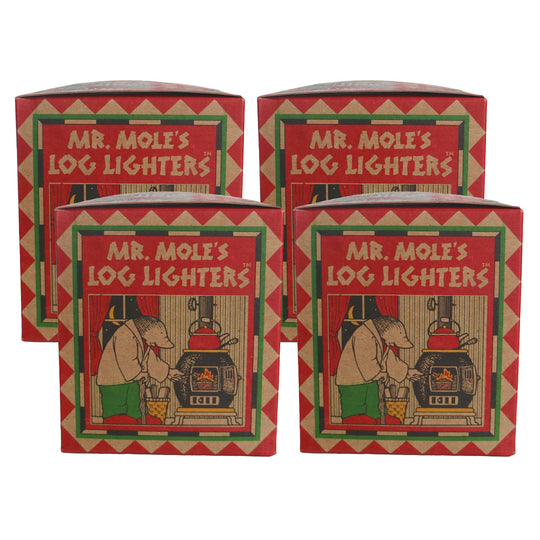 Log Lighters Fireplace Fire Starters Mole Hollow Candles