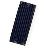 10" Navy Blue Tiny Taper Candles - Mole Hollow Candles