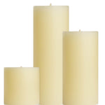 French Vanilla Scented Pillar Candles