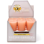Peaches N' Cream votive candles box of 18