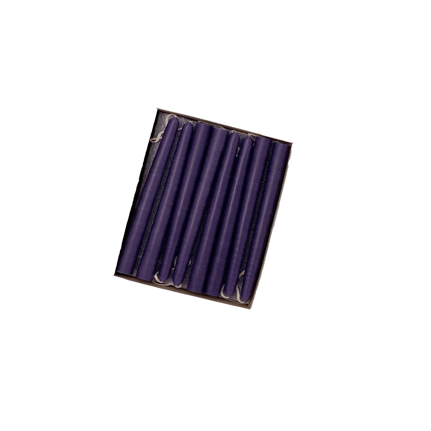 4.5" Plum Purple Tiny Taper Candles - Mole Hollow Candles
