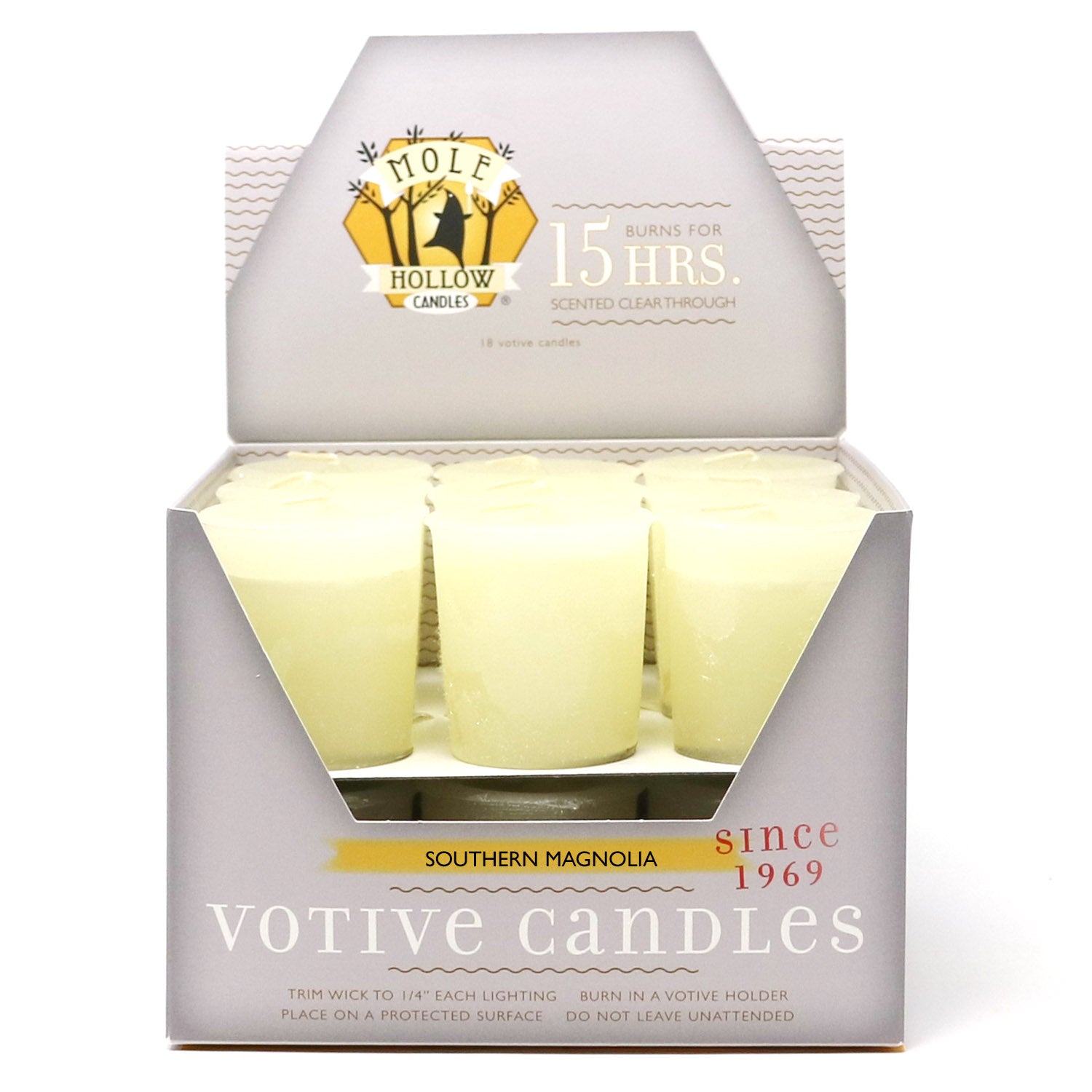 Southern Magnolia Scented Votives Box of 18