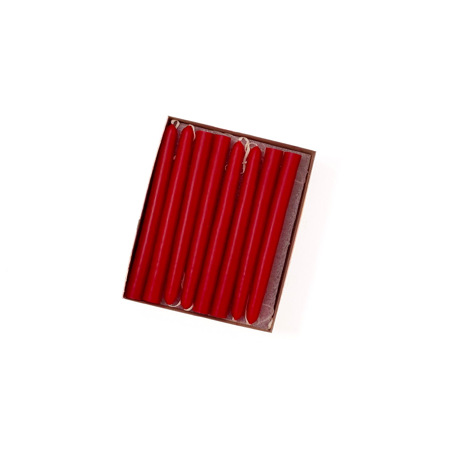 4.5" Sweetheart Red Tiny Taper Candles - Mole Hollow Candles