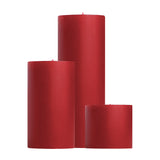 Hollyberry scented pillar candles